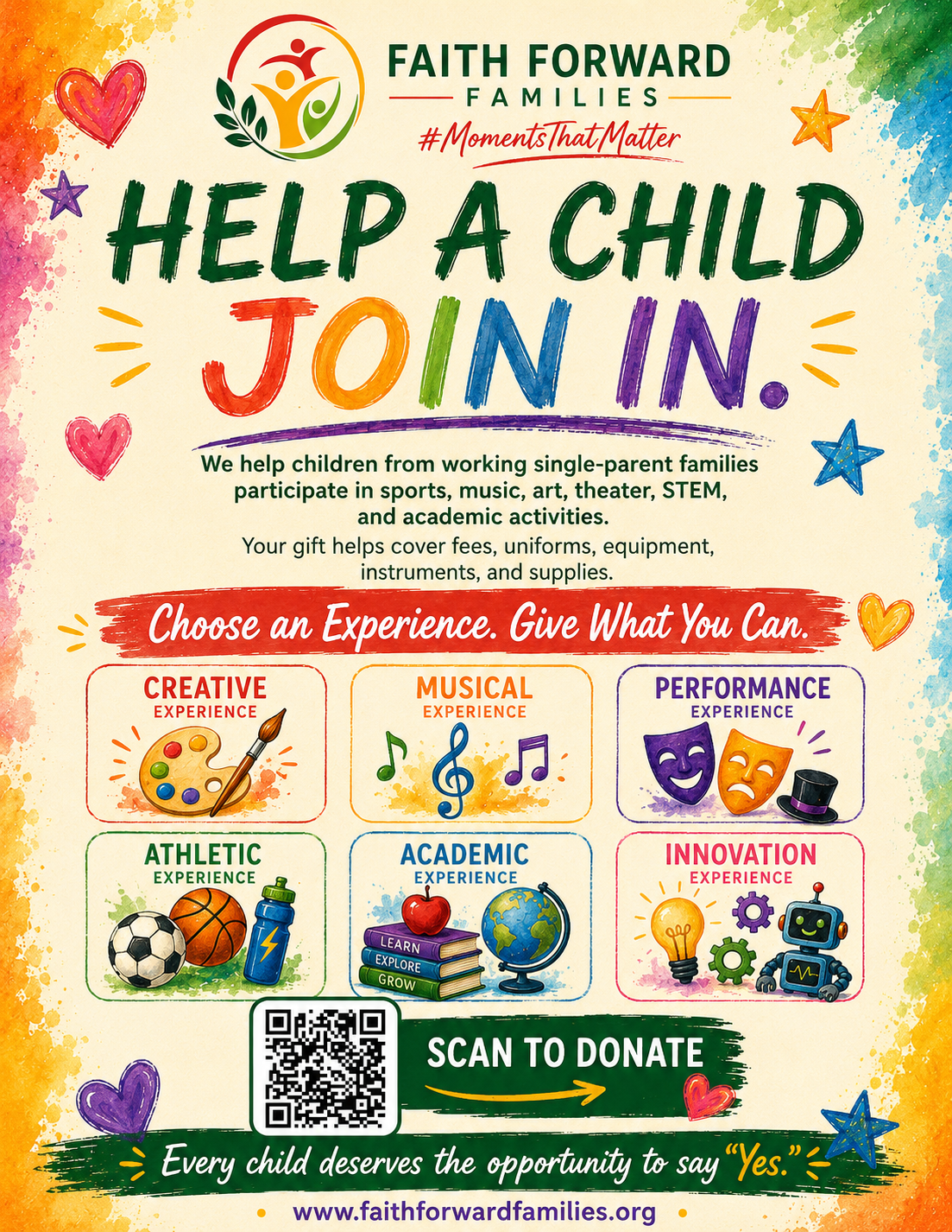 Child join in Flyer Beyond the Backpack Front